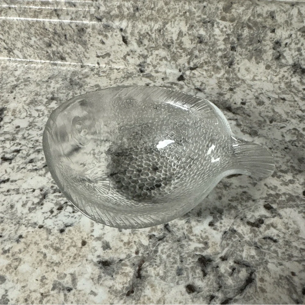 Vtg Arcoroc Poisson Fish Serving Bowl Made in France